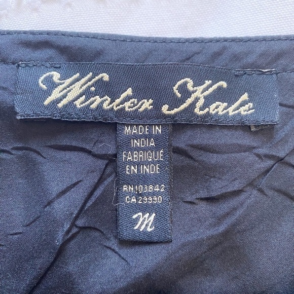 WINTER KATE 100% SILK FLORAL LOW RISE FLUTTER RUFFLE MINI SKIRT - M - Picture 5 of 8